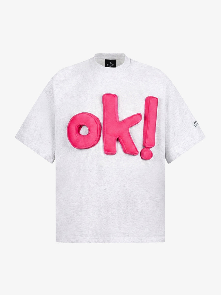 Fun "OK!" Graphic T-Shirt 
