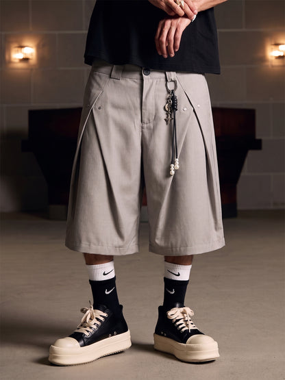 Vintage Deconstructed Pleated Shorts - 2580