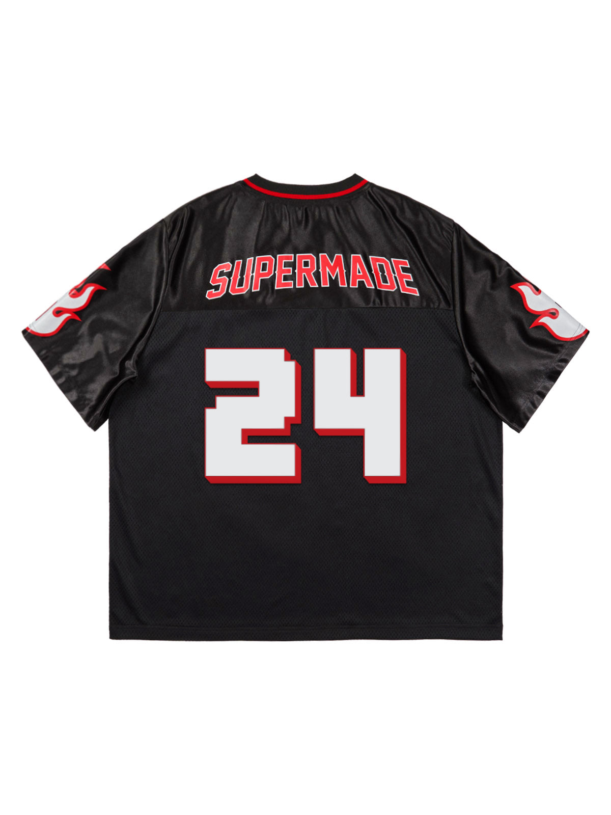 Original Flame Print Football Jersey T-Shirt
