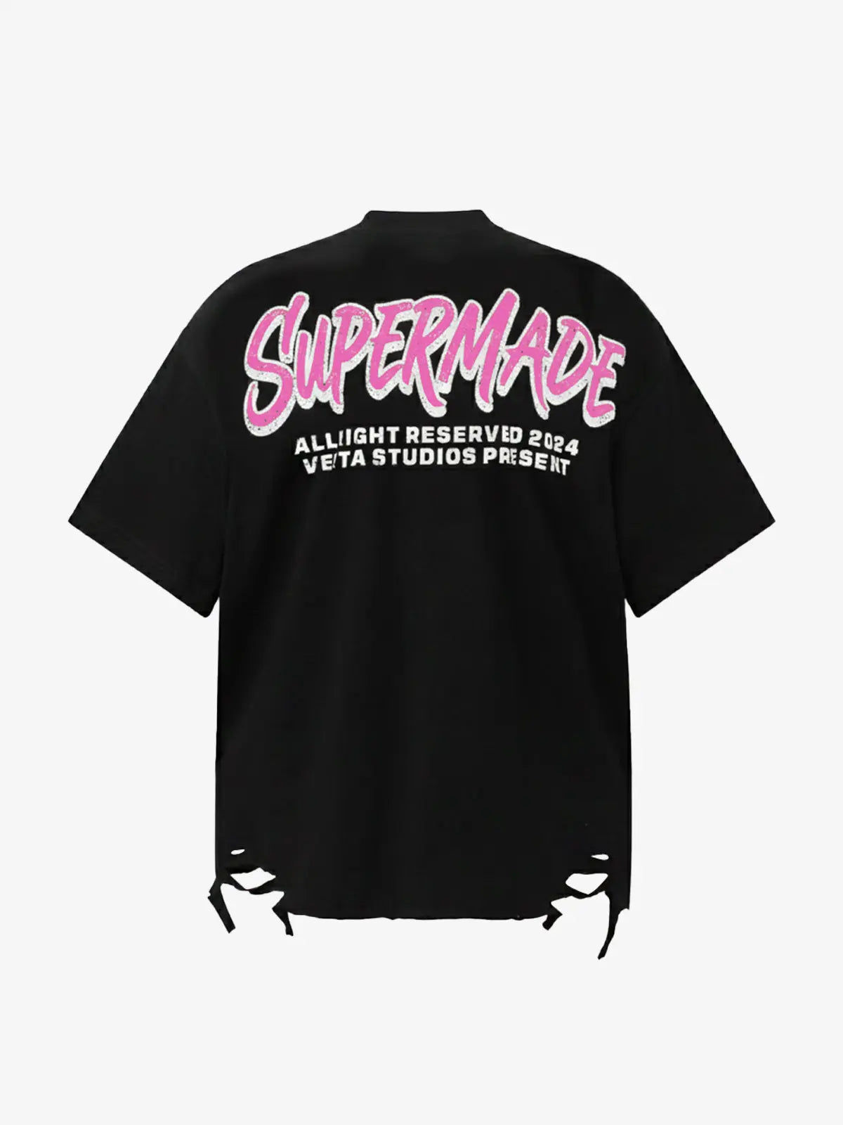 Retro Letter Graphic T-Shirtc - 2603 