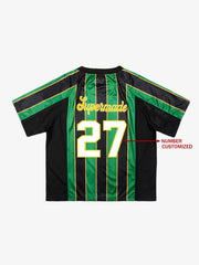 Original Retro Striped Spliced Sports Jersey T-Shirt - 2422 
