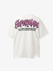 Retro Letter Graphic T-Shirt 