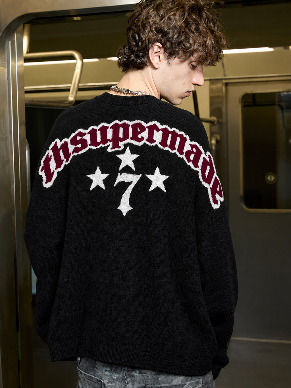 Scorpion Star Graphic Knit Sweater