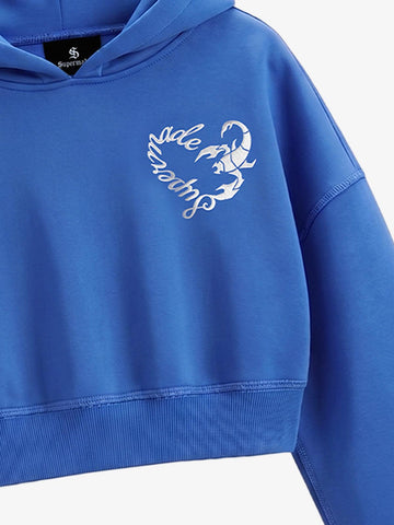 Cotton-Padded Hoodie and Loose Trousers Set