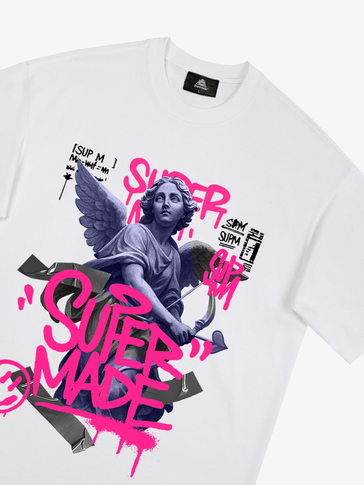 Street Lucky Angel graphic design T-shirt 