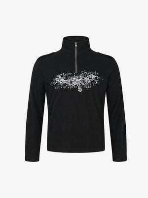 Ribbed Zip Base Layer
