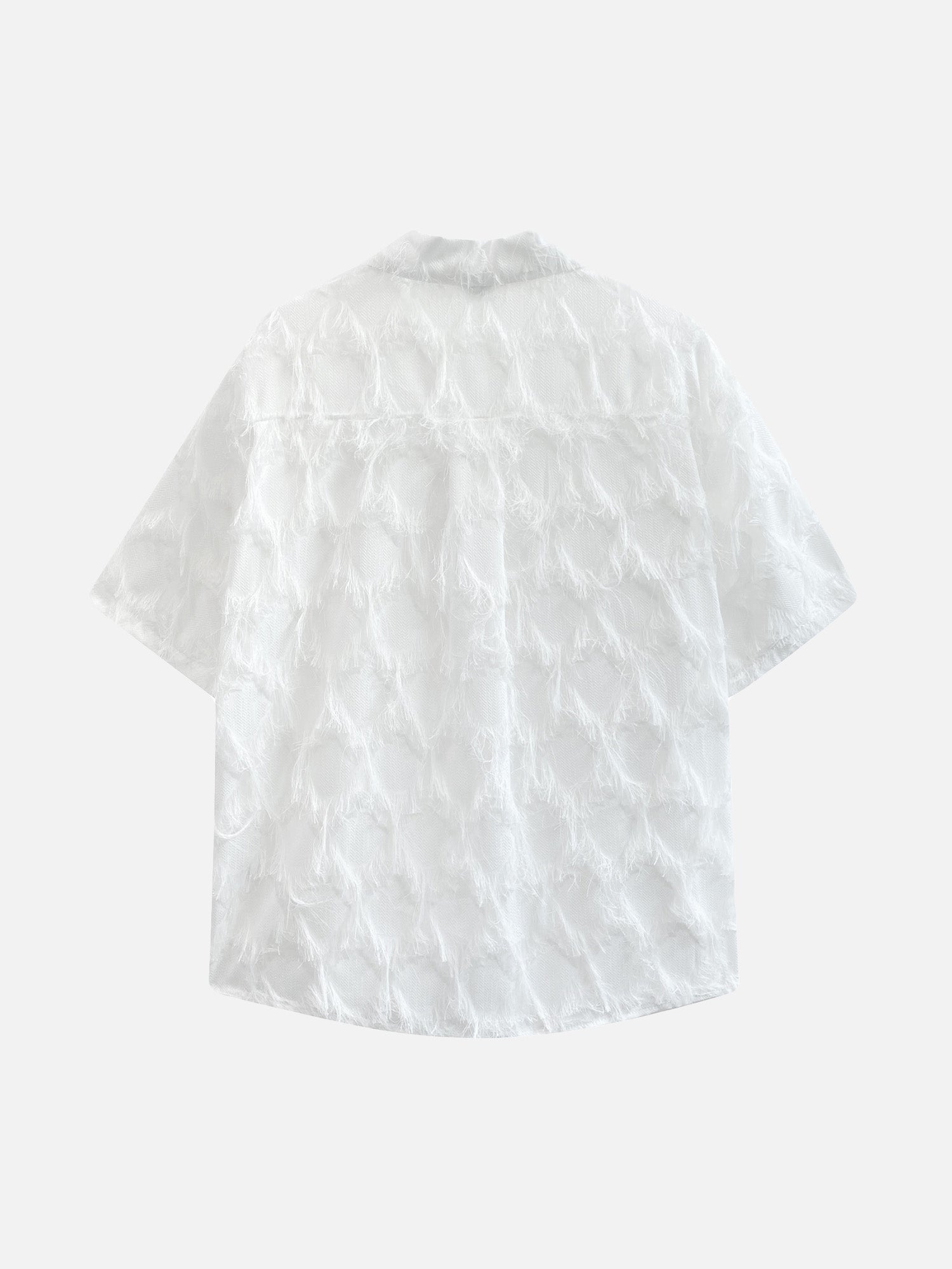 Niche Design Textured Short-sleeved Shirt