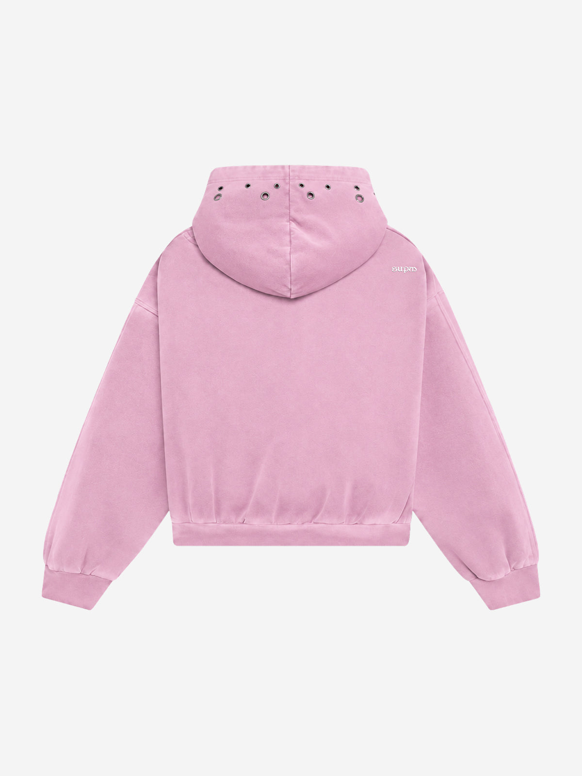 Vintage-Wash Heavyweight Denim Hoodie
