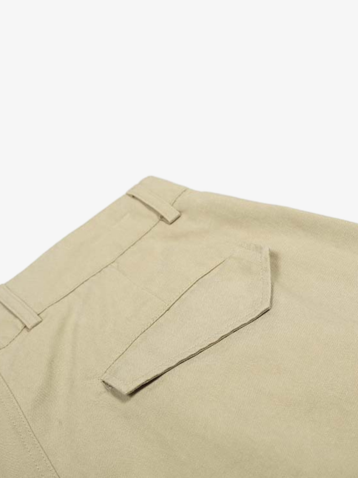 Cotton Blend Wide Leg Bermuda Shorts for Men - High Waist, Comfort Fit, Casual Summer Style 