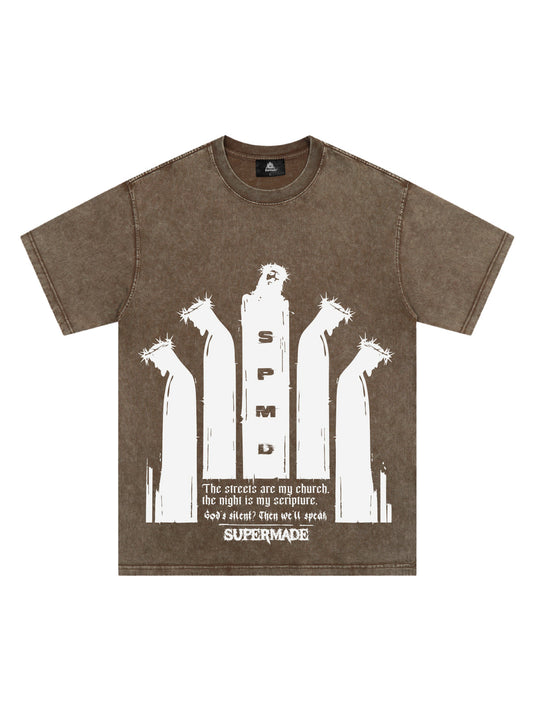 Original Saint Slogan Graphic T-Shirt 