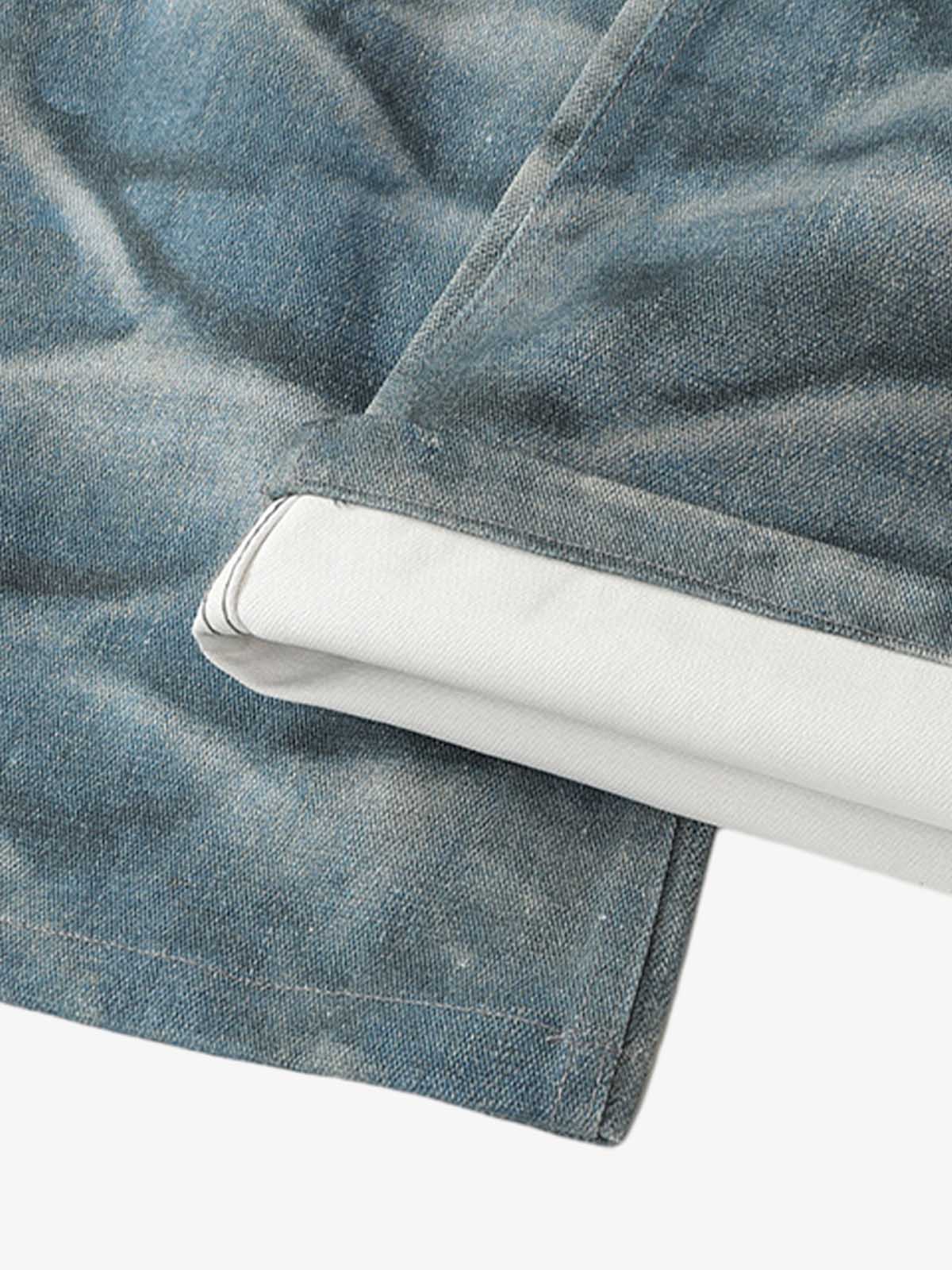 High Street RO Heavy Washed Flared Jeans 