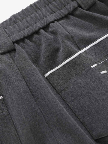 Minimalistisch drapierte, maßgeschneiderte Hose