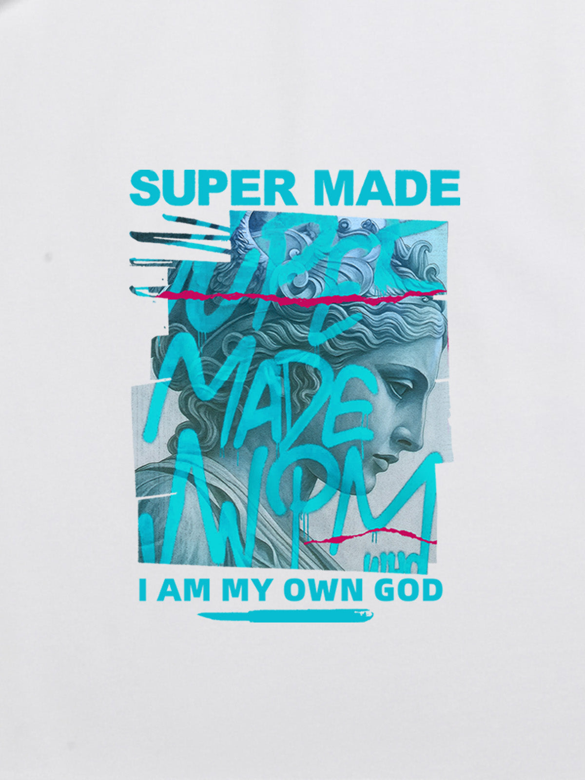 SUPERMADE Art graffiti pattern T-shirt 