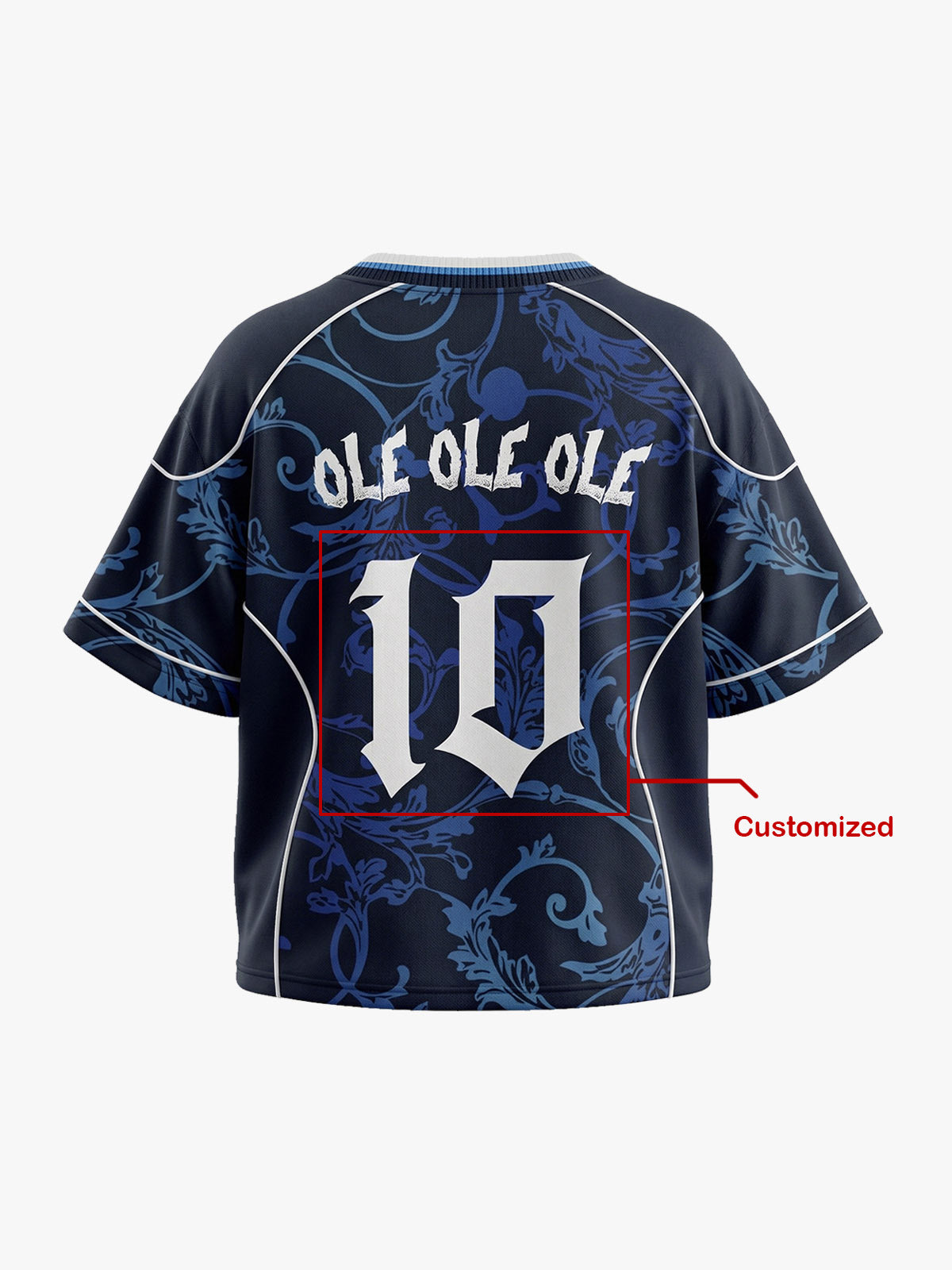 Retro Spanish Style "Ole Ole Ole" Slogan Custom Jersey Set