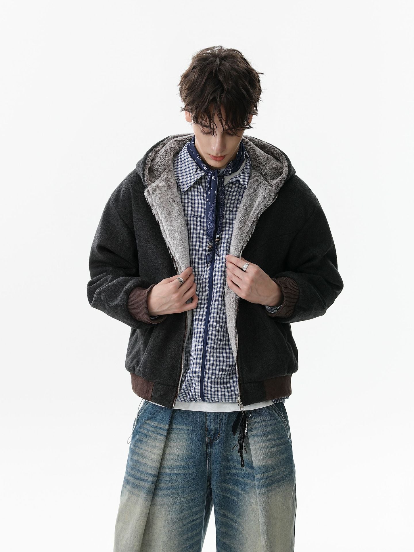 Skull Pattern Knit Sweater for Bold Fashion Statements 
