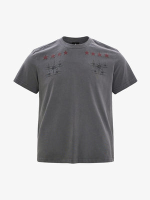 Cyber-Star Gothic Graphic T-Shirt 