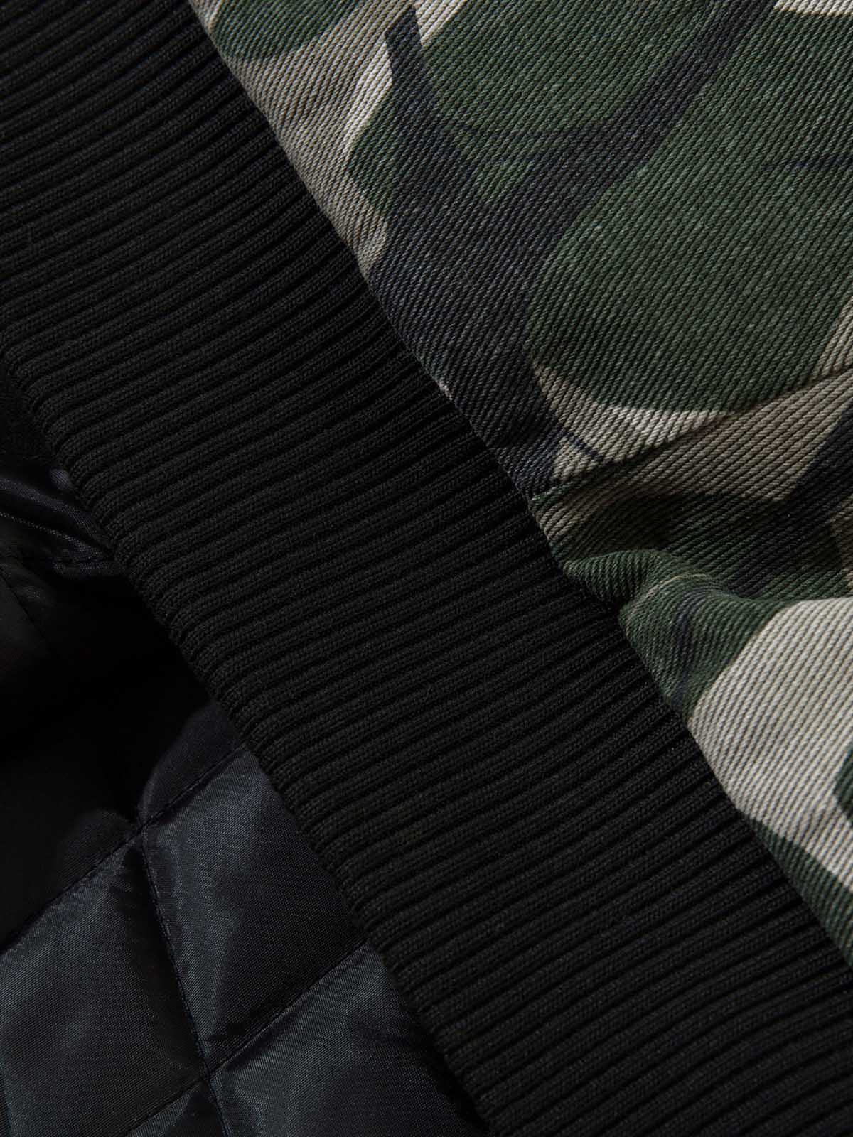 Thesupermade Camouflage Faux Two-piece Hooded Fleece Jacket Tracksuit - 2331