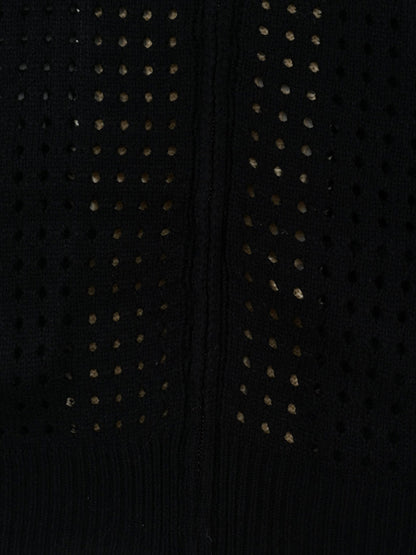 Thesupermade Cross Jacquard Full Zipper Hooded Jacket - 2254 