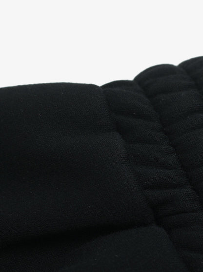 Retro Graphic Fleece-Lined Baggy Sweatpants 