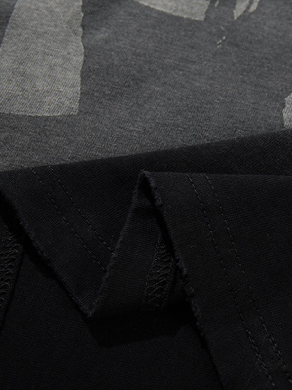 Cotton Oversized Graphic T-Shirt with Punk Rock Print and Vintage Wash Effect 