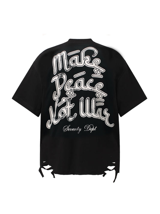 Graffiti Letters Devil Design Graphic T-Shirt 