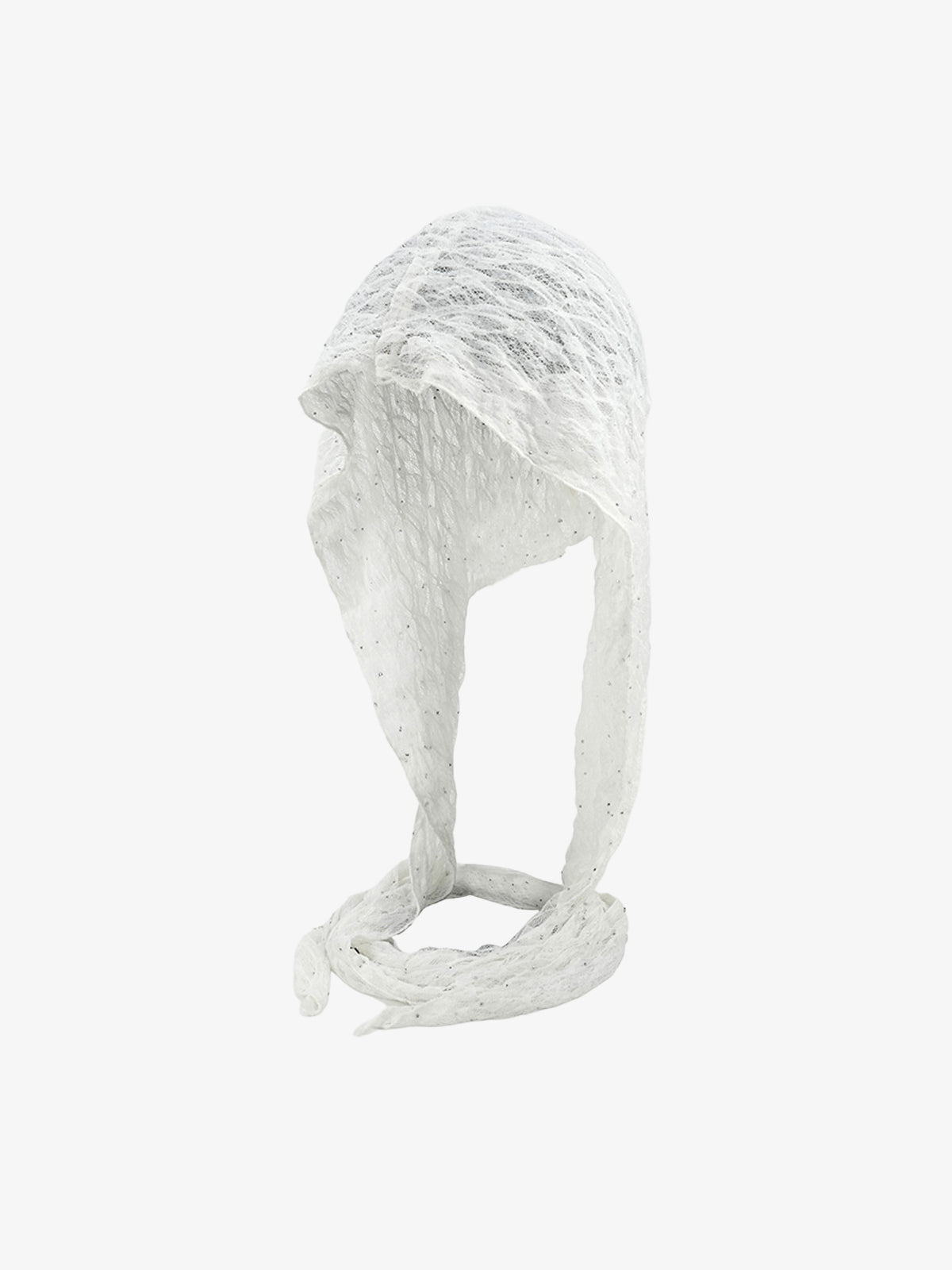 Vintage Lace Hollow Crochet Long Strap Headscarf Hat 