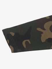 Camo Letter Foam Graphic Waffle Long Sleeve Tee
