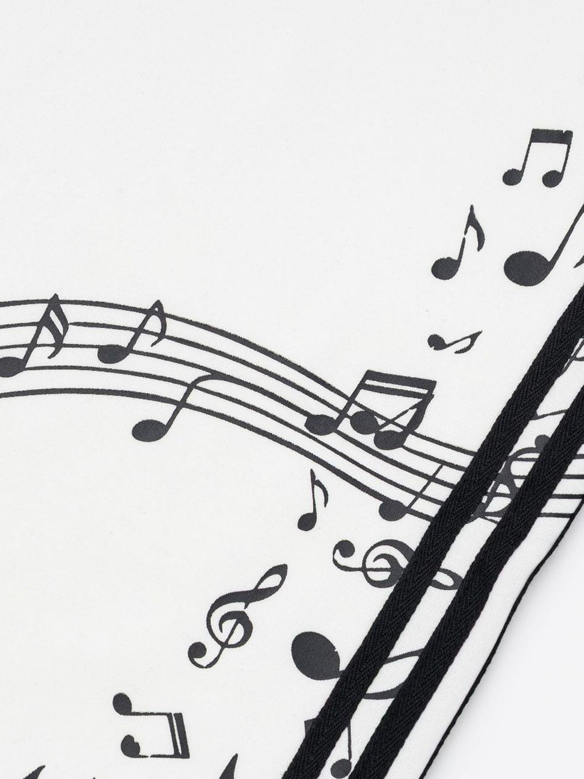 Music Note Graphic Wide-Leg Sweatpants