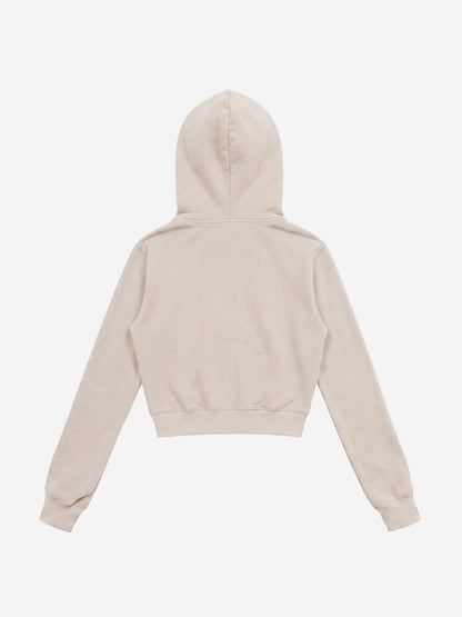 Embroidered Cropped Sweatshirt
