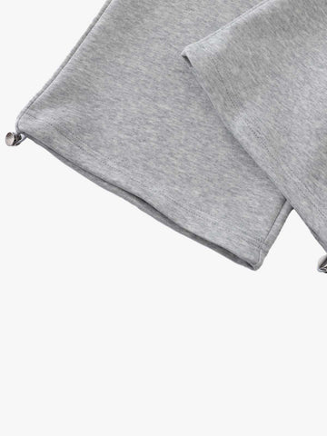 Plaid Embroidered Sweatpants