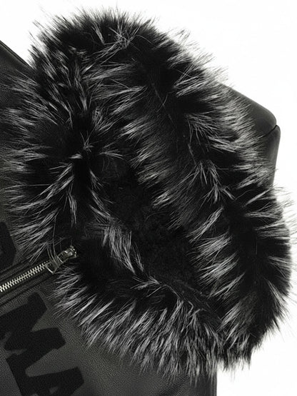 Stylish Bomber Jacket with Faux Fur Collar for Winter Fashion 