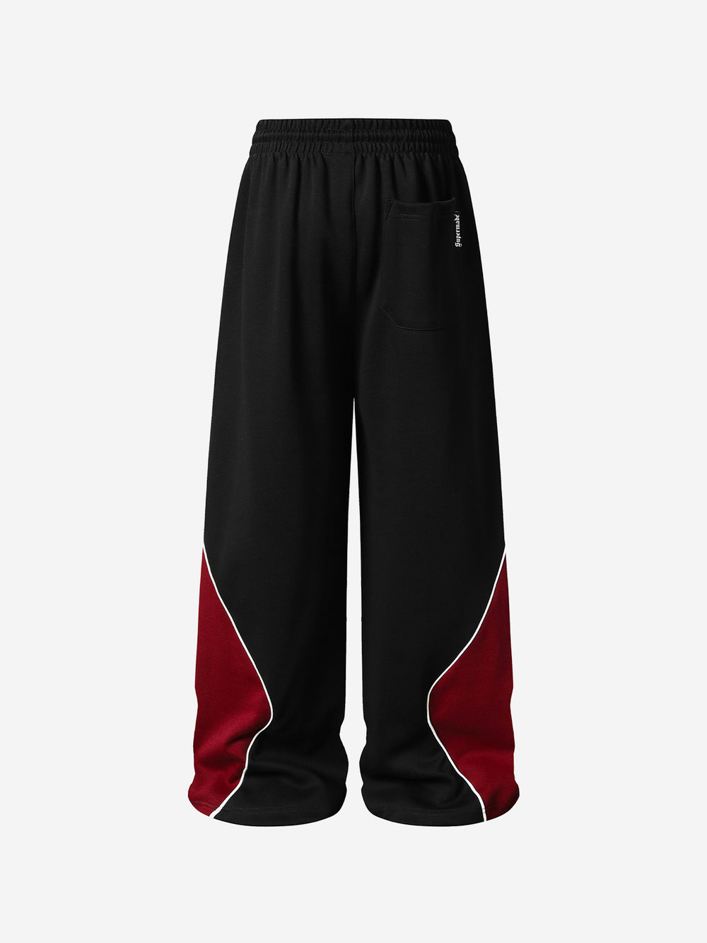 Color Block Embroidered Adjustable-Hem Sweatpants