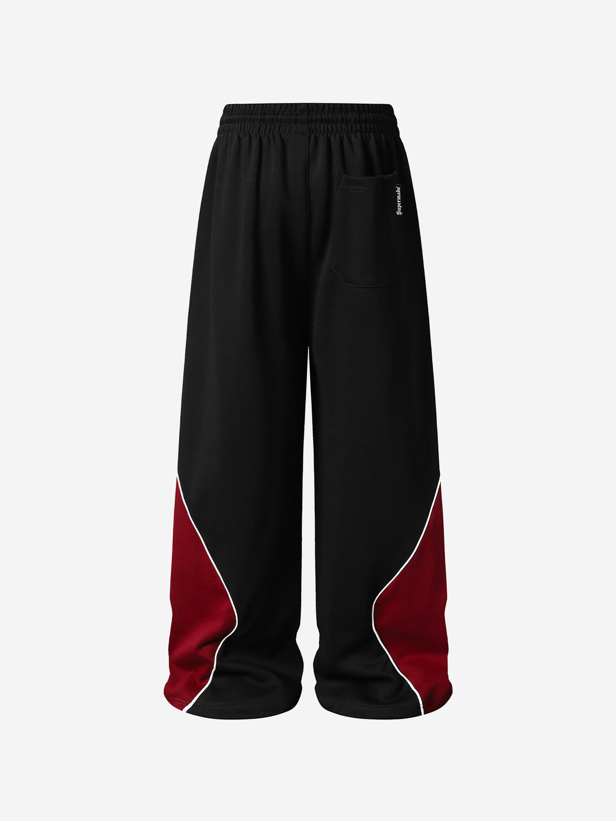Color Block Embroidered Adjustable-Hem Sweatpants
