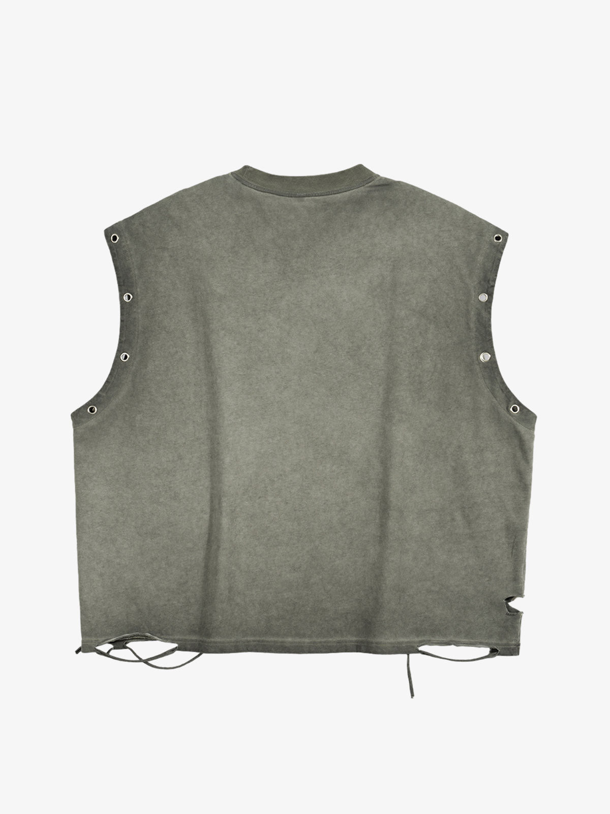 Washed Floral Graphic Sleeveless T-Shirt 