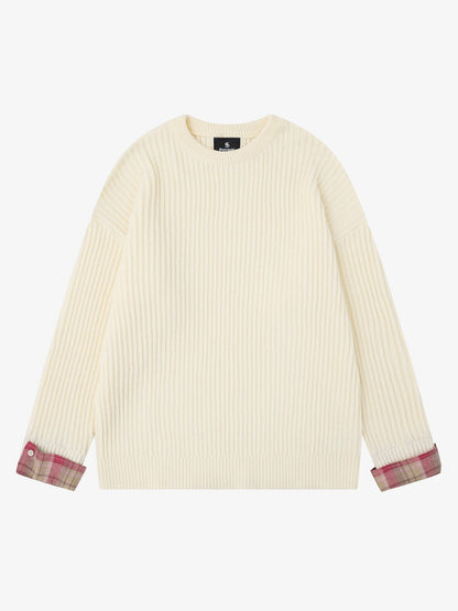 Striped Crew Neck Sweater for Women - Stylish and Cozy Winter Knitwear 
