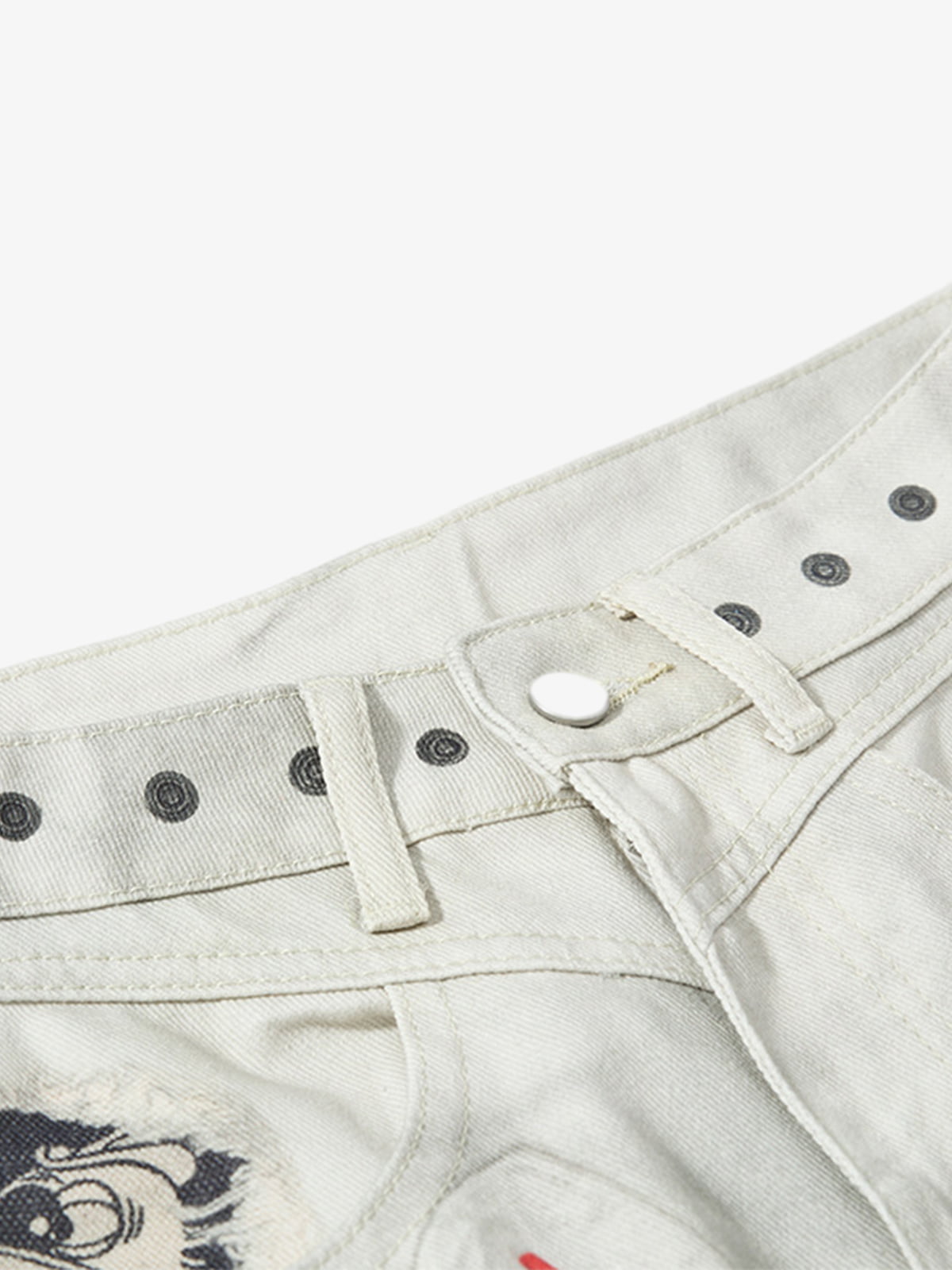 Vintage Dirty-Dyed Washed Wide-Leg Cargo Pants - 2559 