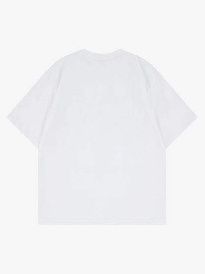 Cotton ME YOU Graphic Print Oversized T-Shirt for Men and Women 