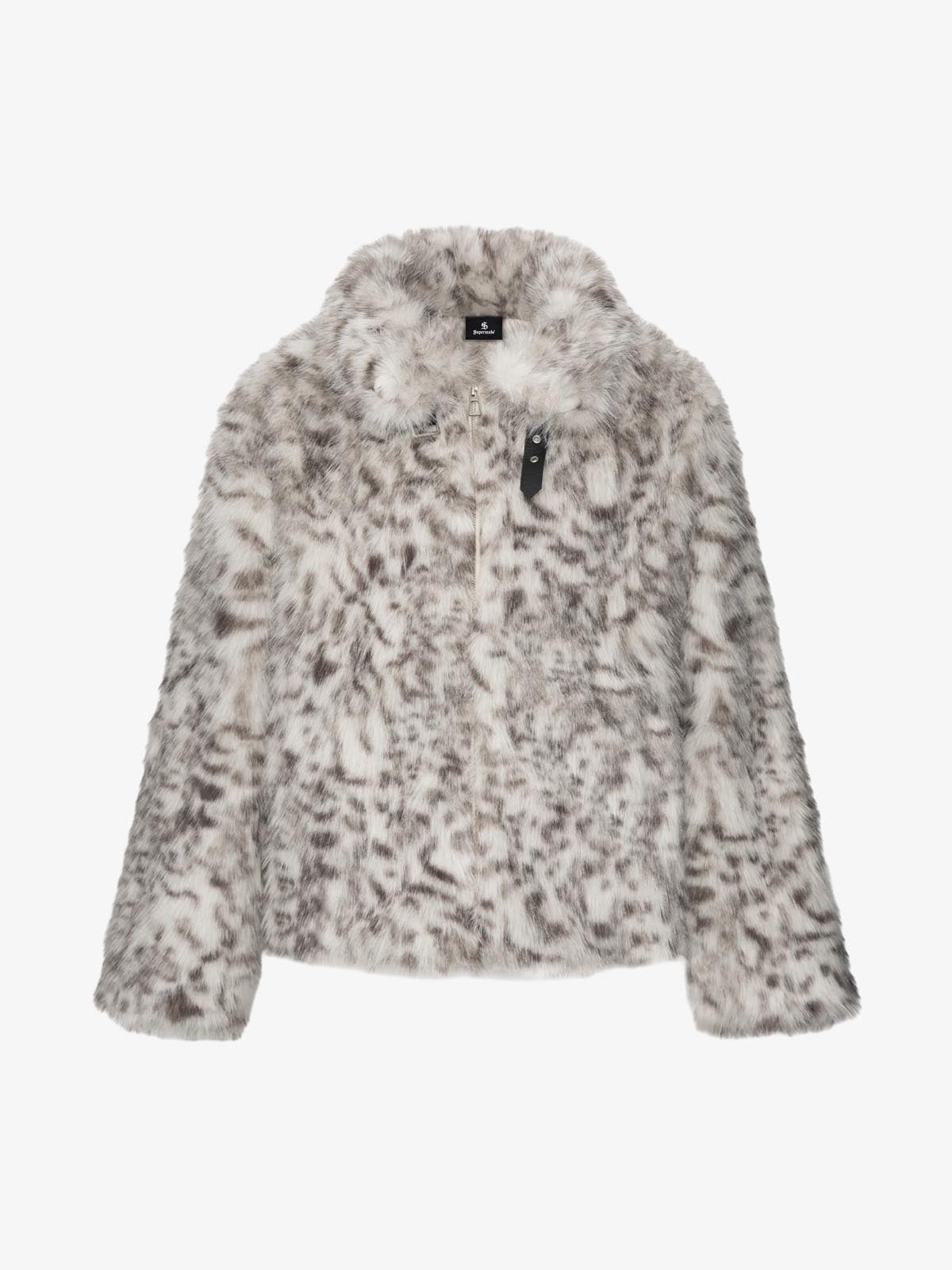 Leopard Faux-Fur Coat