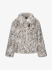 Leopard Faux-Fur Coat