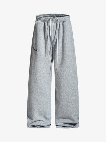 Street Detachable Flap Lace-up Jogger Pants 