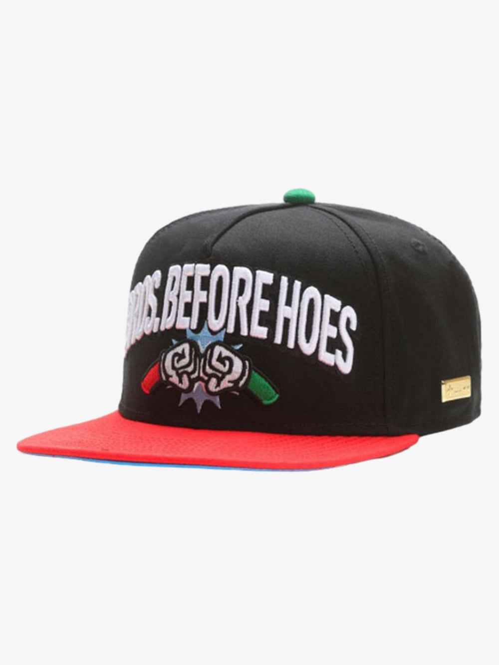 Graphic Embroidered Color Block Baseball Cap 