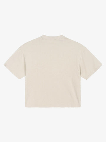 Distressed Safety Pin Cropped T-Shirt 