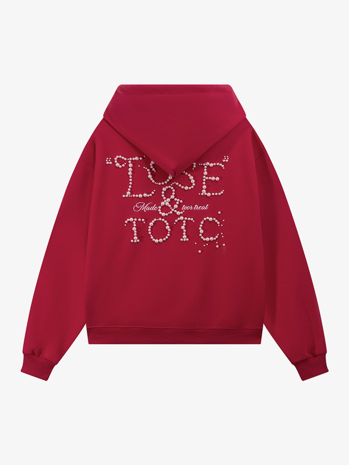 Street Beaded Loose Hoodie 