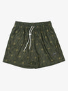 Vintage Geometric Print Drawstring Shorts