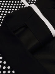 Polka-Dot Script Graphic Jacket