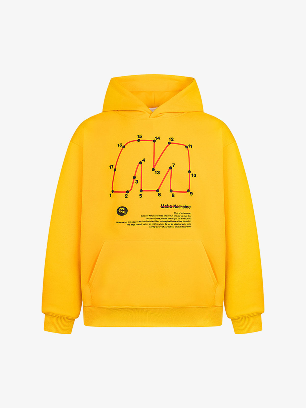 Unique Retro Letter Print Graphic Hoodie 