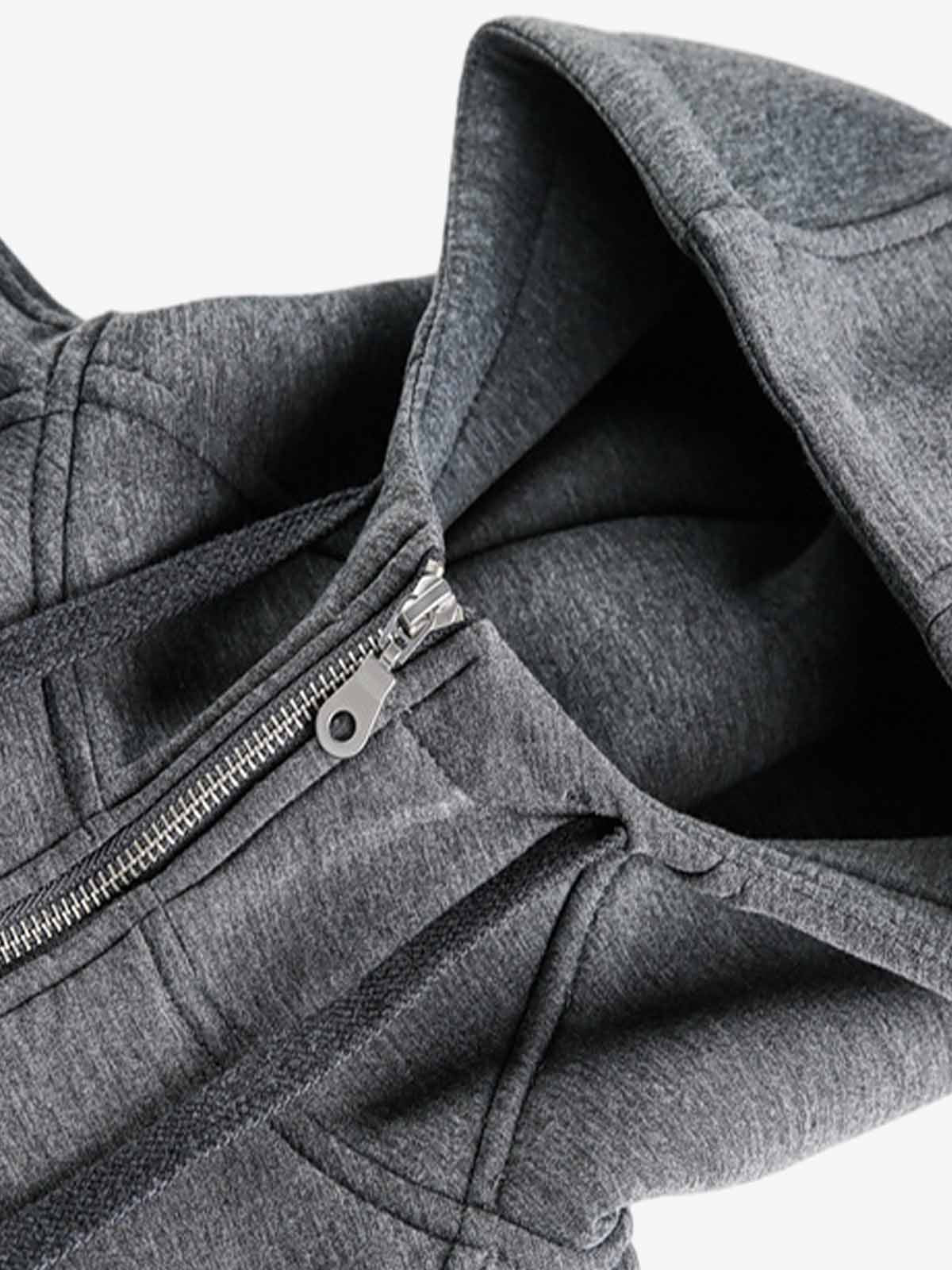 Stylish Hooded Zip-Up Sweatshirt for Everyday Wear 