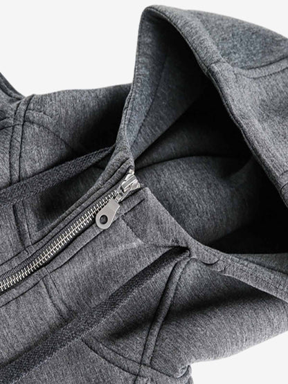Stylish Hooded Zip-Up Sweatshirt for Everyday Wear 
