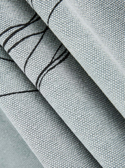 Stylish Grey Tie with Elegant Black Stitching for Formal Events 