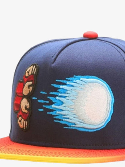 Casquette de baseball à blocs de couleur brodée graphique